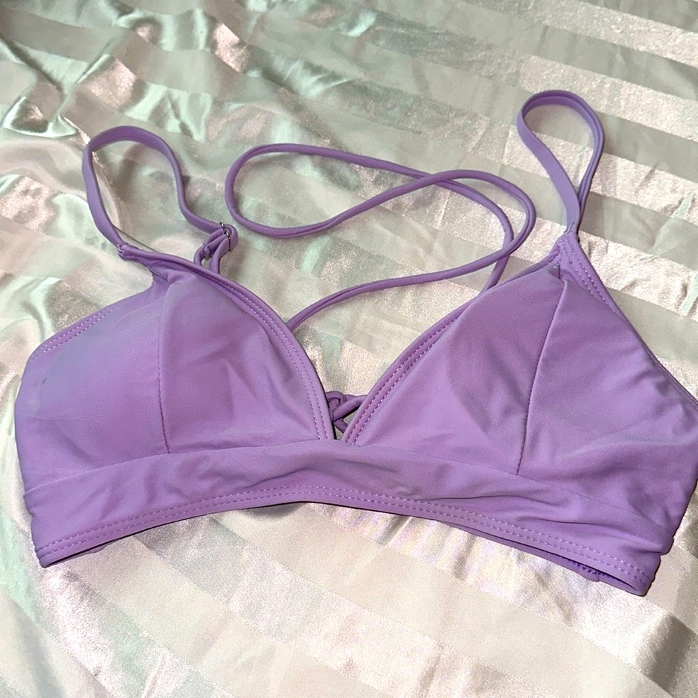 Purple bikini top